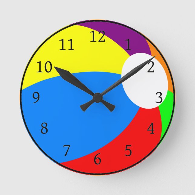 Beach Ball Clock (Front)