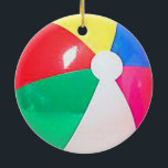 "Beach ball" design gifts and products Ceramic Tree Decoration<br><div class="desc">A range of gifts and products featuring this cool ball design. All products are fully customisable which means you can add some text (a name or a witty slogan perhaps) and create a truly unique and individual product or gift for yourself,  a loved one,  a family member or friend.</div>
