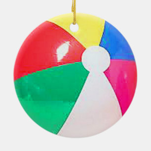 "Beach ball" design gifts and products Ceramic Tree Decoration
