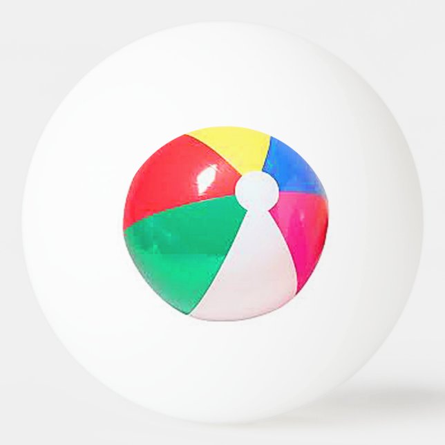 "Beach ball" design gifts and products Ping Pong Ball (Front)