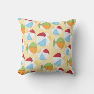 Beach Ball Design Outdoor Pillow