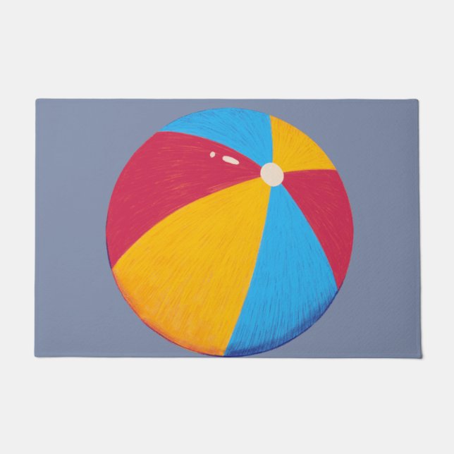 Beach Ball Door Mat (Front)