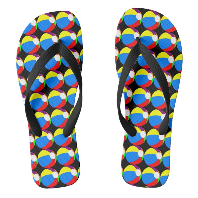 Beach Ball Flip Flops (Footbed)