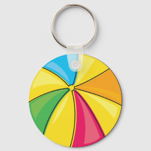 beach ball key ring