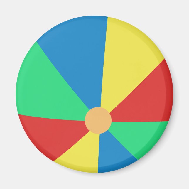 Beach Ball Magnet (Front)