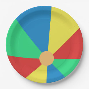 Beach Ball Paper Plate