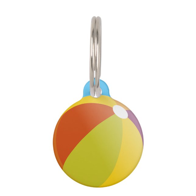 Beach Ball Pet Tag (Front)
