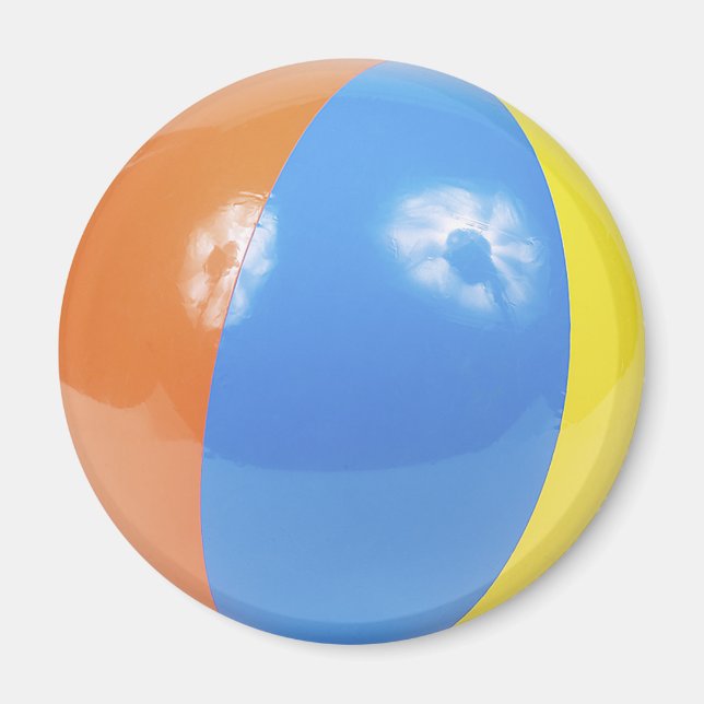 beach ball photo magnet (Front)