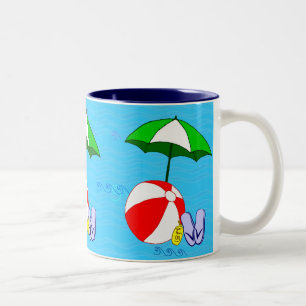 Beach Ball Pool Umbrella Mug