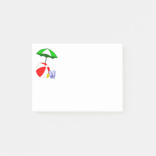 Beach Ball Pool Umbrella Post it Post-it Notes