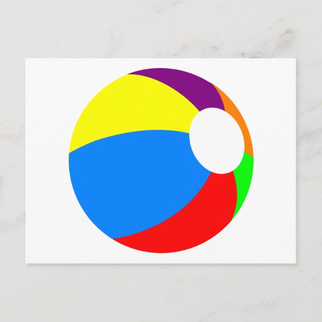Beach Ball Postcard (Front)