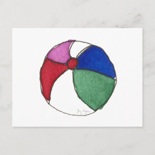 Beach Ball Postcard