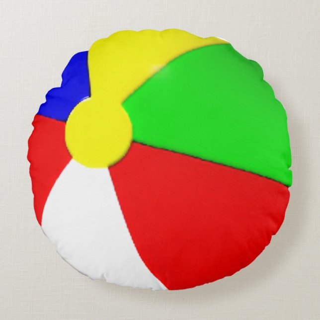 Beach Ball Round Cushion (Front)