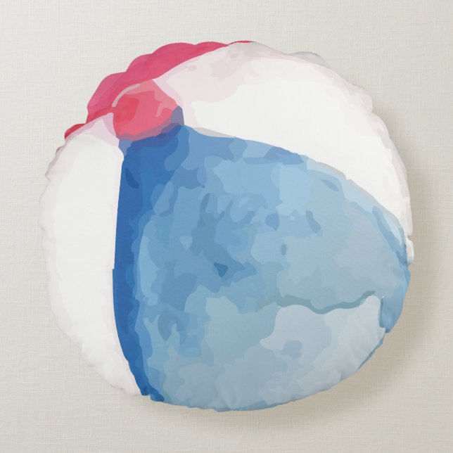 Beach Ball Round Cushion (Front)
