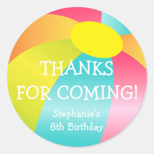 Beach Ball Summer Time Fun Sticker