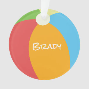 Beach Ball Summer Vacation Family Ornament