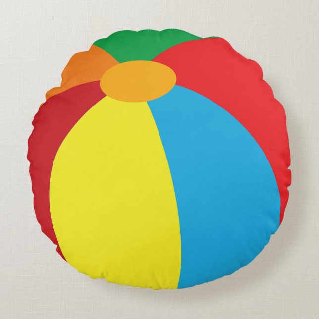 Beach Ball Throw Pillow (Front)