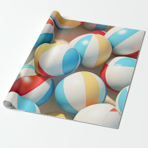 Beach Balls Wrapping Paper