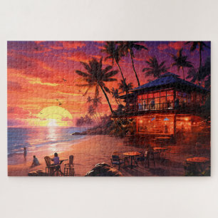 🌅Beach Bar Sunset Jigsaw Puzzle