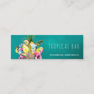 Beach bar tropical ocean business cards