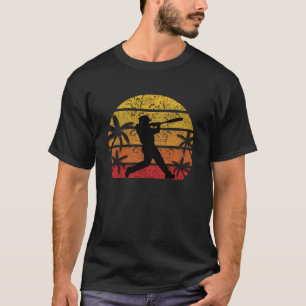 Beach baseball with vintage baseball design. Play T-Shirt