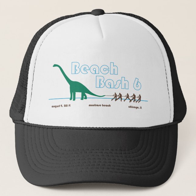 Beach Bash 6 Goods Trucker Hat (Front)