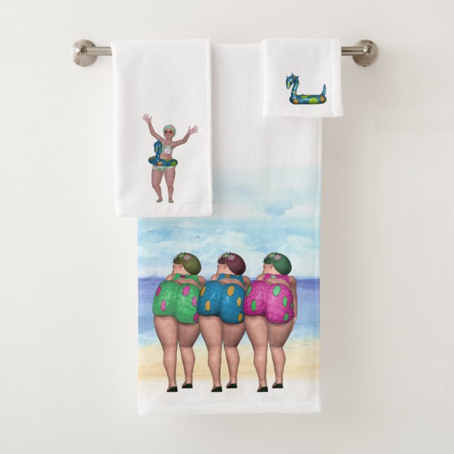 Beach Bathing Beauty Towel Set (Insitu)