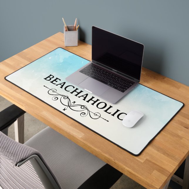 Beach Beachaholic Desk Mat (Office 2)