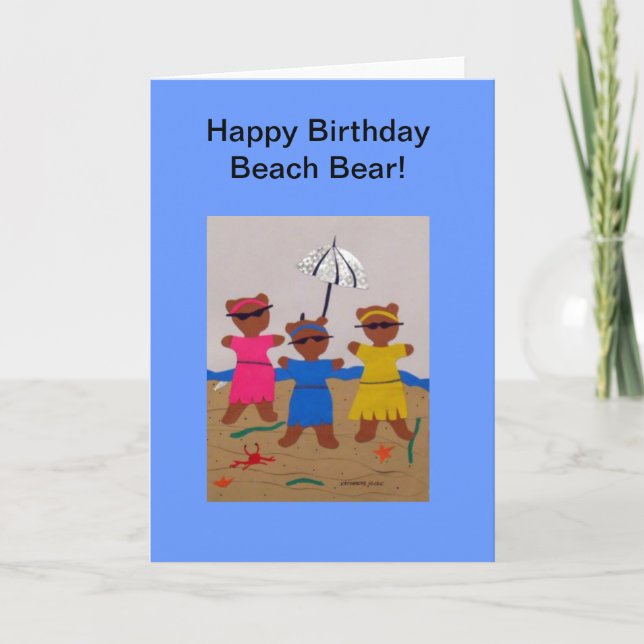 Beach Bears Card (Front)