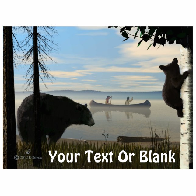 Beach Bears Photo Sculpture Magnet (Front)