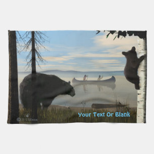 Beach Bears Tea Towel