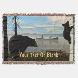 Beach Bears Throw Blanket