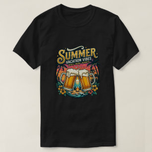 Beach Beers and Sunsets - summer holiday Party T-Shirt
