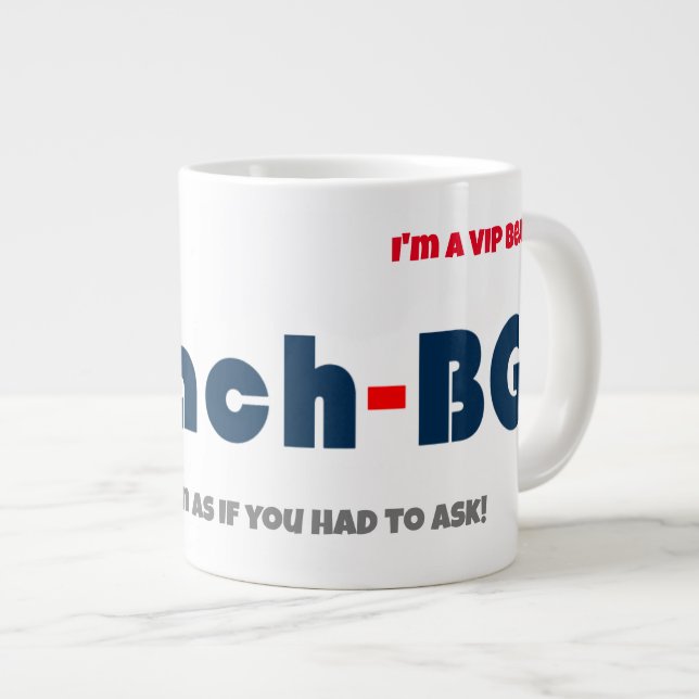 Beach-BG Jumbo Mug (Front Right)