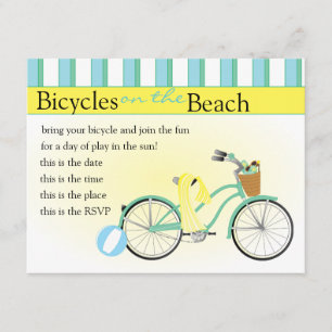 Beach Bicycle Invitation