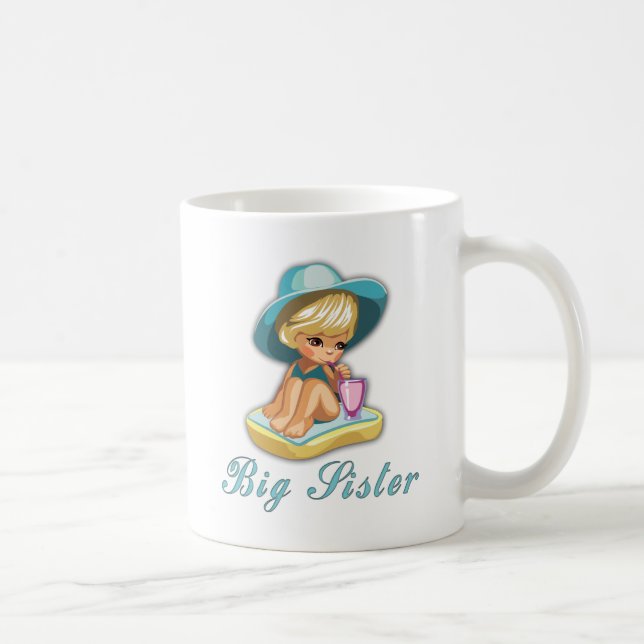 Beach Big Sister Coffee Mug (Right)