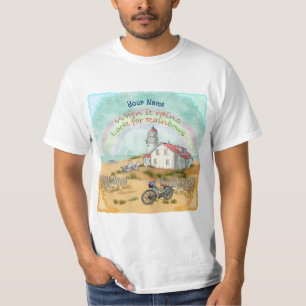 Beach Bike Lighthouse  T-Shirt
