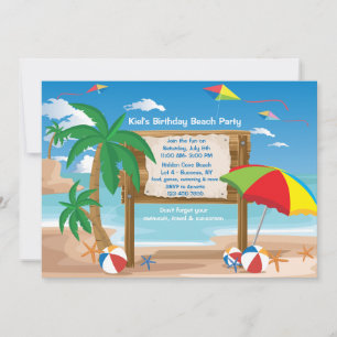 Beach Billboard Invitation
