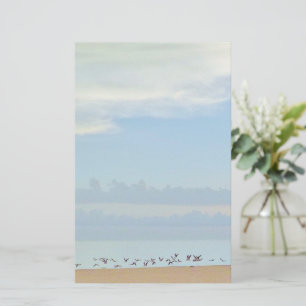 Beach Birds in Flight Stationery