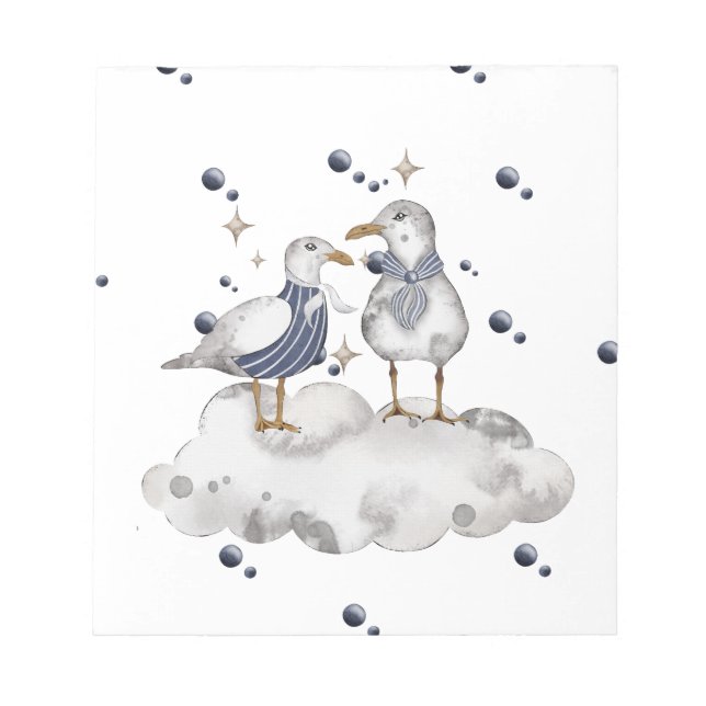 Beach Birds Notepad (Front)