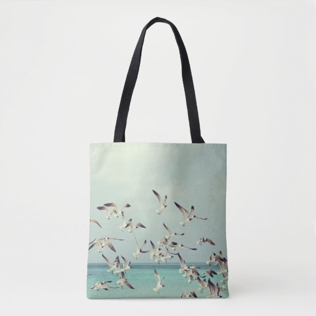 Beach Birds Tote Bag (Front)