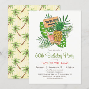 Beach Birthday Party Invitation