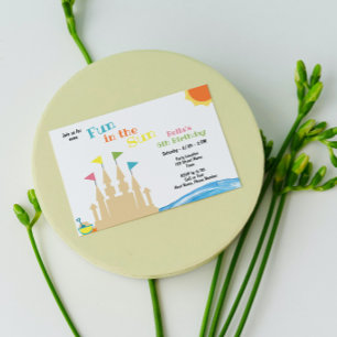 Beach Birthday Party Invitation