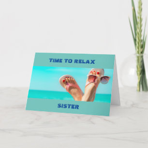 ***BEACH BIRTHDAY WISHES** SISTER CARD