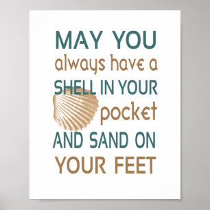 Beach Blessing (standard picture frame size) Poster