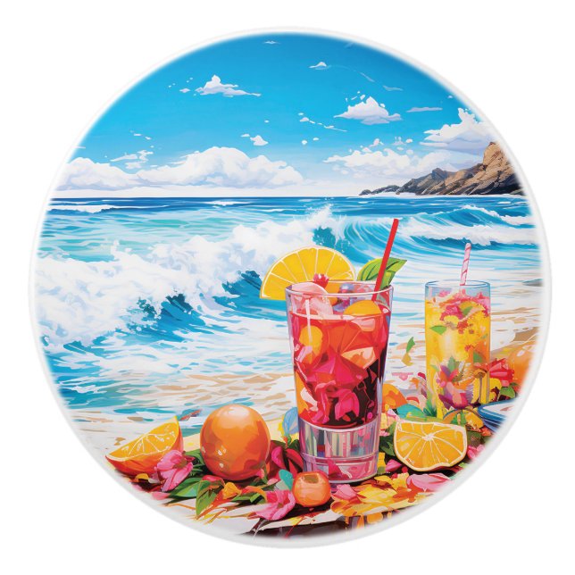 Beach Bliss Ceramic Knob (Front)