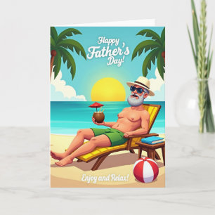 Beach Bliss Fathers Day Card