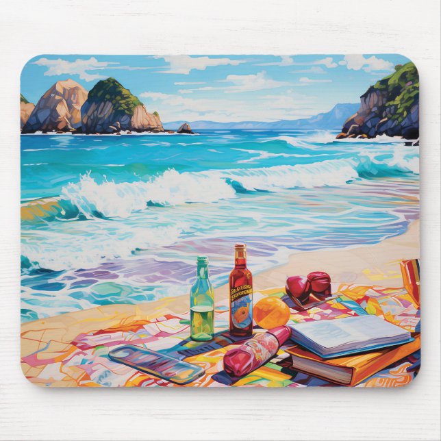 Beach Bliss Mouse Mat (Front)