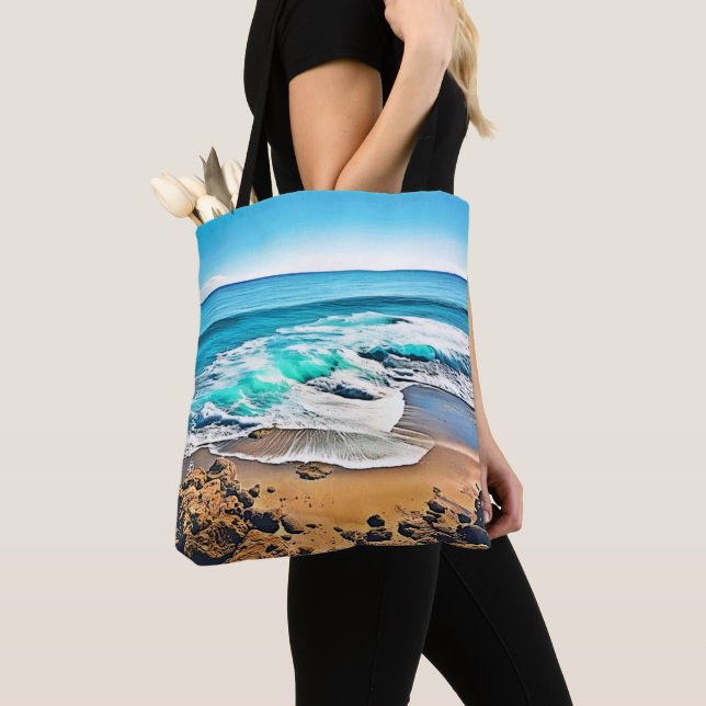 Beach Bliss: Ocean View Tote Bag (Close Up)