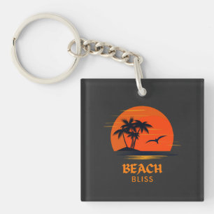 Beach Bliss: Soaring Sun Key Ring